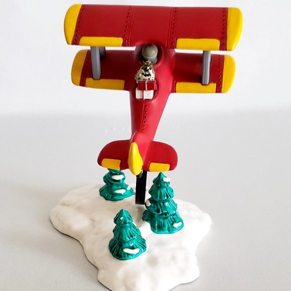 Department 56 Original Snow Village "Spirit of Snow Village" Airplane NIB - Picture 5 of 6